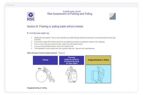 Musculoskeletal Disorders (MSD) Tool (HSE) - SnapSurveys