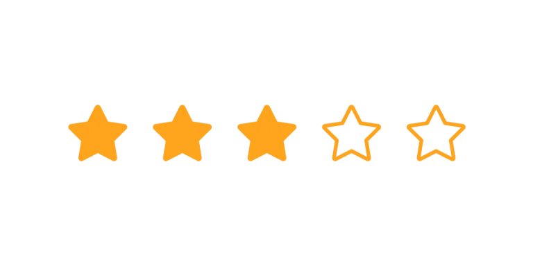 5 gold star rating