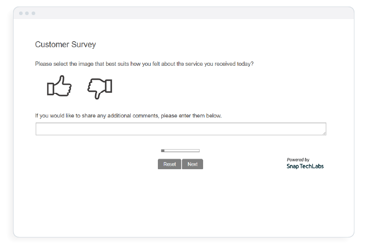 thumbs up down survey